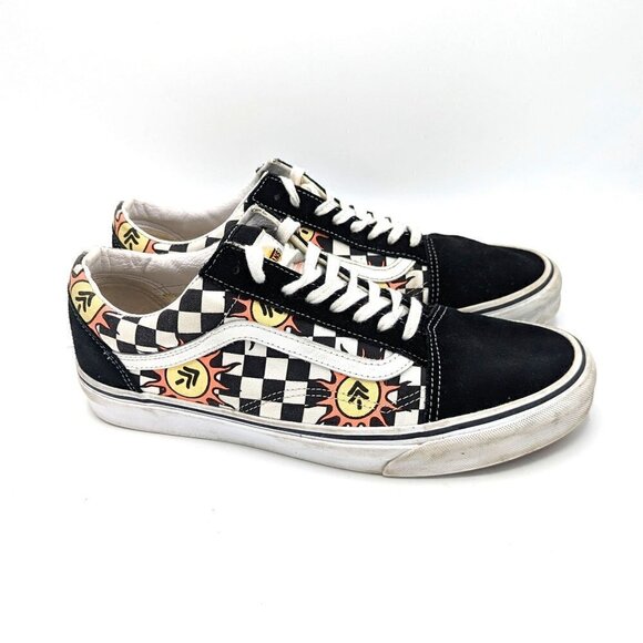 Vans x Parks Project Old Skool Low Shoes Mens 11.5 (45) White Black Checkered - Picture 2 of 7